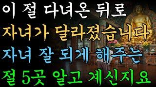 자녀 잘되게 해준다는 절 5곳ㅣ부모들이 몰래 찾는 이유ㅣ부처님 말씀 명상ㅣ불교 명언