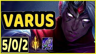 VARUS VS JAYCE - 5/0/2 KDA TOP GAMEPLAY CHALLENGER I