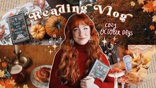 Cozy October Days Reading Vlog ⋆｡˚⋆️ fall home decor haul, witchy & mystery books, journaling