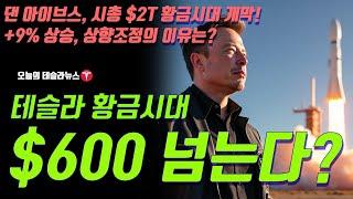 테슬라 예상주가 $600 넘는다? 댄 아이브스 시총 $2T 황금시대 개막! +9% 상승 월가 상향조정의 이유는?