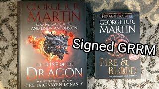 Unboxing The Rise of the Dragon and Fire & Blood by George RR Martin - The Strand Signed Books