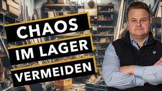 Als Handwerker Chaos im Lager zu vermeiden durch Abläufe!