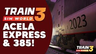 Acela Express & Class 385 Coming To Train Sim World 3! 