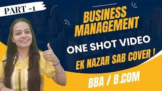 Business Management | One Shot Video | Ek Nazar Sab Cover | BBA / B.Com #businessmanagement #bbabcom