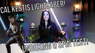 ARTSABERS "CAL KESTIS" LIGHTSABER | UNBOXING & SPIN TEST!