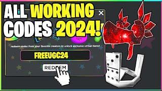 *NEW* ALL WORKING CODES FOR UGC LIMITED IN 2024! ROBLOX UGC LIMITED CODES