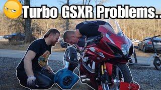 First Day out testing BOLT ON TURBO KIT GSXR 1000