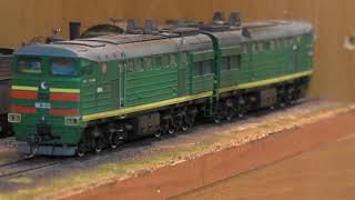 2ТЭ10У-0014  в масштабе 1/87. 2TE10U. H0 Scale model