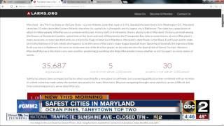 List of safest cities in Maryland released