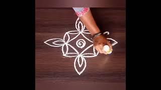 Simple daily rangoli designs for beginners #rangoli #muggulu