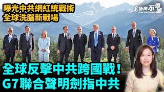 全球反擊中共跨國戰，G7聯合聲明劍指中共！曝光中共網紅統戰術！全球洗腦新戰場。特朗普 川普 美國 歐盟|【#新聞不過濾】黃瑞秋 6.21