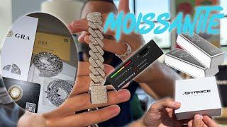 Unboxing Iced Out Moissanite 19MM Cuban Link In Solid Silver & Review | Astroice Jewelry