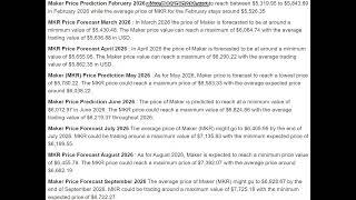 Maker (MKR) Price Prediction   2026 -  Maker (MKR) Price Prediction