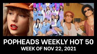 Popheads Weekly Hot 50 Chart: Week of November 22, 2021