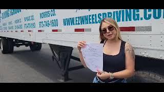 "CDL Entry Level Training Success Story: Our Lady Student Excels at E-Z Wheels Driving School"