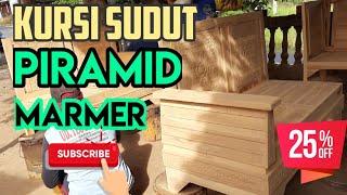 Kursi Sudut Piramid. Duco. Marmer. #kursi #furniture #sudut #mebeljepara #diyfurnitureflip #lemari