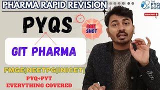 Pharmacology Rapid Revision | PYQs for NEET PG & FMGE 2025 | GIT PHARMA|