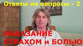 НАКАЗАНИЕ СТРАХОМ и БОЛЬЮ, как БЛАГОДАРНОСТЬ за ЛЮБОВЬ и ЗАБОТУ. Ответы на вопросы - 2