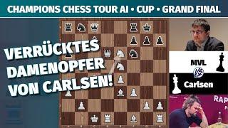 Kann Magnus Carlsen mit Dame weniger gewinnen? Carlsen-MVL, AI Cup Finale