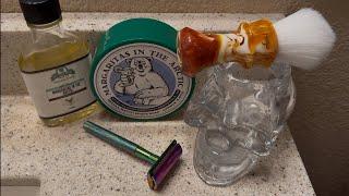 Another Budget Razor Shave -Zomchi Razor, Margaritas in the Arctic Soap & Aftershave & Mojo brush