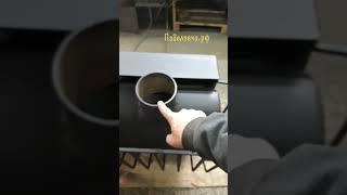 Печь для бани на три помещения из металла 8мм дверка со стекломгруппа в телеграмм "Павелпечи.рф"