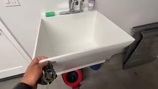 Mustee 17W Utilatub Laundry Tub Wall Mount