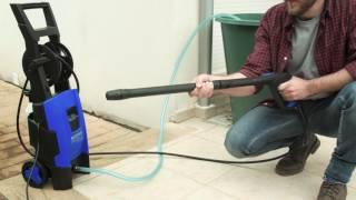 Demonstration of how to use Nilfisk inlet hose