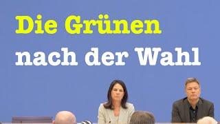 Die Grünen nach der Bundestagswahl 2025 | Habeck & Baerbock | BPK 24. Februar 2025