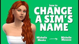 How to Change a Sim's Name (With Cheats) in The Sims 4 #thesims4