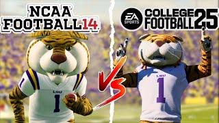 College Football 25 Vs NCAA 14 | Gameplay & Graphics Comparison