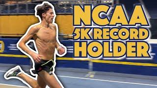 Nico Young Workout Before BREAKING NCAA 5k Record