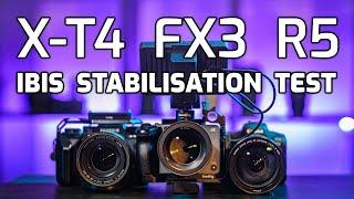X-T4 vs FX3 vs R5 IBIS Stabilisation Test