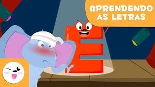 Aprenda a letra E com o Elias, o Elefante | Abecedário para crianças