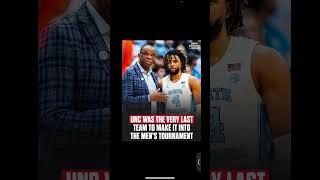 UNC WAS THE VERY LAST TEAM TO MAKE IT INTO THE MEN'S TOURNAMENT #uncbasketball #goheels #ncaacws