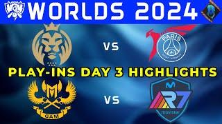 MDK vs PSG | GAM vs R7 Worlds 2024 Play-Ins Day 3 #worlds2024