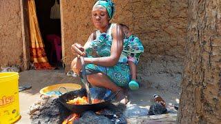 African village life #cooking village food for Breakfast