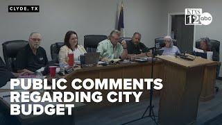 Clyde City Council Sept. 10 Meeting: Public Comments