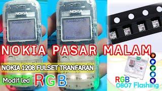 Cara pasang lampu led RGB ke nokia 1200  kesing tranfaran#hpjadul#tutorial