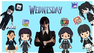 wednesday in several games | Toca Potter