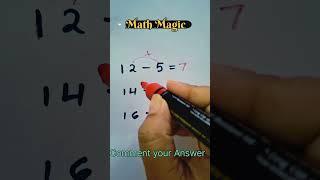 Math Magic #mathstricks #mathhacks #mathpuzzle #logic