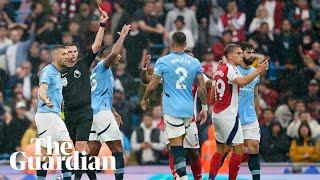 Arteta opts 'not to comment' on Trossard red card at Manchester City