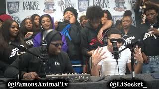 Li Socket Stops by Drops Hot Freestyle on Famous Animal Tv