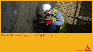 Sika®-1 Structural Waterproofing System