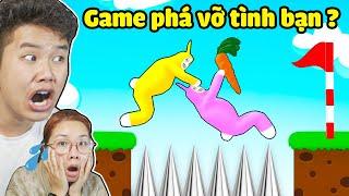 bqThanh Troll Ốc Phát Điên Khi Chơi Game Thử Thách Cặp Đôi Ăn Ý Trong SUPER BUNNY MAN