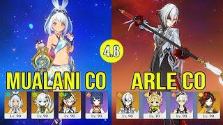 [New Artifacts] F2P Mualani C0 Vape & Arle C0 Double Geo Spiral Abyss Floor 12 Genshin Impact