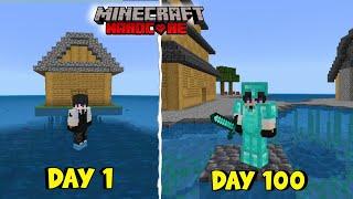 I Survive 100 Days On One House Only World in Minecraft (Hindi) 