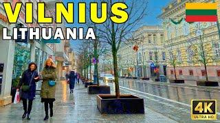  VILNIUS in 4K: A Virtual Walking Tour of LITHUANIA | 4K 60fps