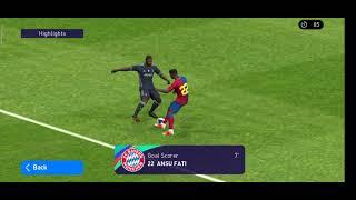 Nutmeg + finesse ( ansu fati)#Mackie Pes HD #9algames #pes #pes2021 #pesmobile