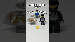 Which is better for a #Lego #Minifigure : simplicity, or detail? #legomarvel #marvel #starwars #afol