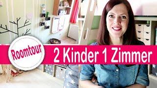 6 qm Kleines KINDERZIMMER Roomtour + DIY | Geschwister Zimmer |  2 Kinder 1 Kinderzimmer | Rebekka